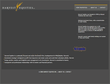 Tablet Screenshot of harvestequities.com